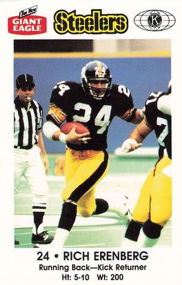 1986 Pittsburgh Steelers Kiwanis Giant Eagle Police #NNO Rich Erenberg Front