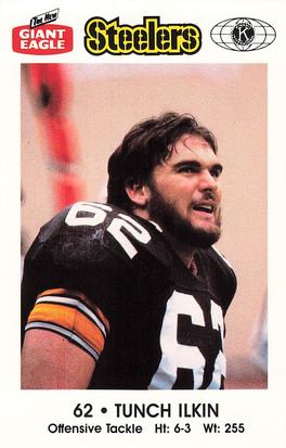 1986 Pittsburgh Steelers Kiwanis Giant Eagle Police #NNO Tunch Ilkin Front