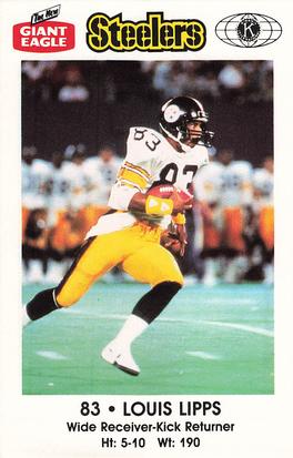 1986 Pittsburgh Steelers Kiwanis Giant Eagle Police #NNO Louis Lipps Front