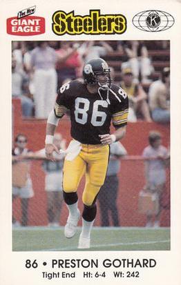 1987 Pittsburgh Steelers Kiwanis Giant Eagle Police #NNO Preston Gothard Front