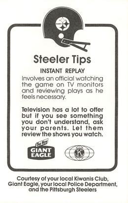 1987 Pittsburgh Steelers Kiwanis Giant Eagle Police #NNO Mike Merriweather Back