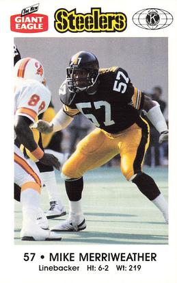 1987 Pittsburgh Steelers Kiwanis Giant Eagle Police #NNO Mike Merriweather Front