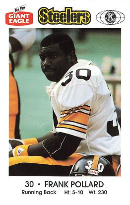 1988 Pittsburgh Steelers Kiwanis Giant Eagle Police #NNO Frank Pollard Front