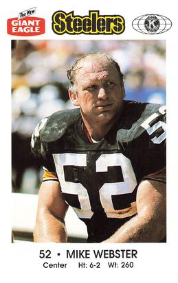 1988 Pittsburgh Steelers Kiwanis Giant Eagle Police #NNO Mike Webster Front