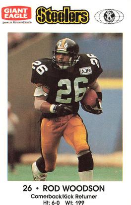 1989 Pittsburgh Steelers Kiwanis Giant Eagle Police #NNO Rod Woodson Front