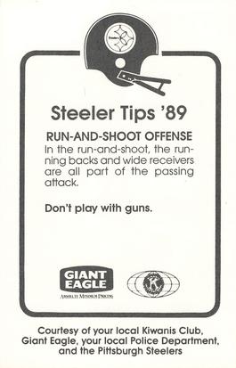 1989 Pittsburgh Steelers Kiwanis Giant Eagle Police #NNO Louis Lipps Back