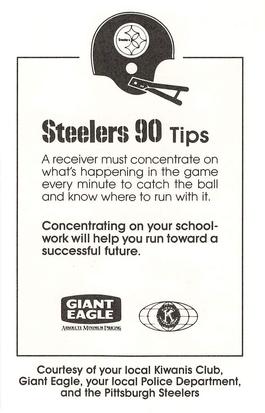1990 Pittsburgh Steelers Kiwanis Giant Eagle Police #NNO Louis Lipps Back