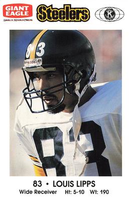 1990 Pittsburgh Steelers Kiwanis Giant Eagle Police #NNO Louis Lipps Front