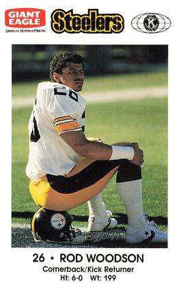 1990 Pittsburgh Steelers Kiwanis Giant Eagle Police #NNO Rod Woodson Front