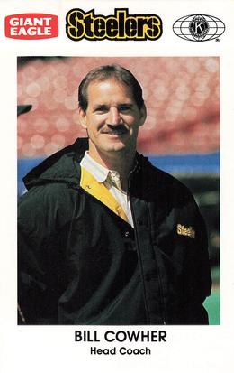 1992 Pittsburgh Steelers Kiwanis Giant Eagle Police #NNO Bill Cowher Front