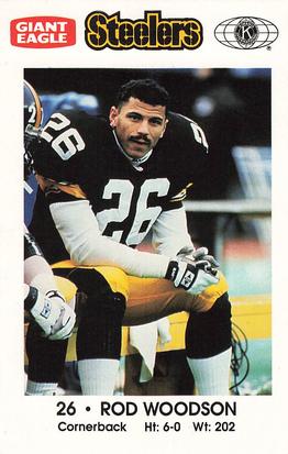 1992 Pittsburgh Steelers Kiwanis Giant Eagle Police #NNO Rod Woodson Front