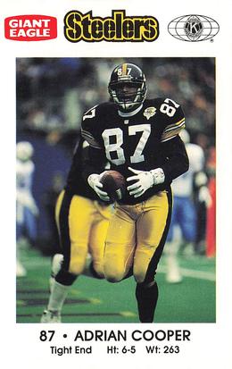 1993 Pittsburgh Steelers Police #NNO Adrian Cooper Front