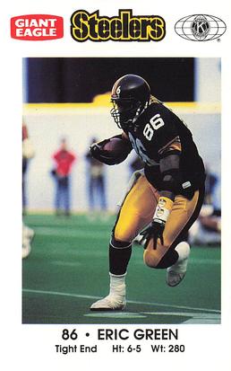 1993 Pittsburgh Steelers Police #NNO Eric Green Front