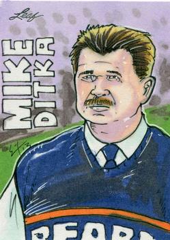2013 Leaf Best of Football - Sketches #NNO Mike Ditka Front
