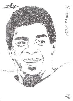 2013 Leaf Best of Football - Sketches #NNO Marcus Allen Front