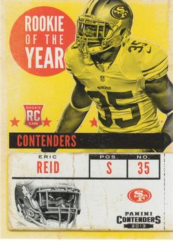 2013 Panini Contenders - Rookie of the Year Contenders #19 Eric Reid Front
