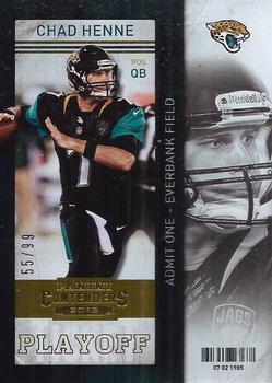 2013 Panini Contenders - Playoff Ticket #52 Chad Henne Front