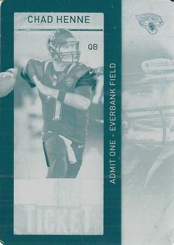 2013 Panini Contenders - Printing Plate Cyan #52 Chad Henne Front