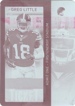2013 Panini Contenders - Printing Plate Magenta #19 Greg Little Front