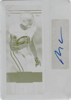 2013 Panini Contenders - Printing Plate Yellow #168 Michael Cox Front