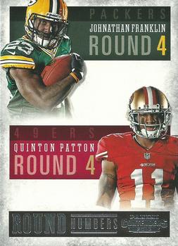 2013 Panini Contenders - Round Numbers #12 Johnathan Franklin / Quinton Patton Front