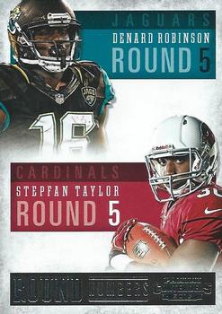 2013 Panini Contenders - Round Numbers #13 Denard Robinson / Stepfan Taylor Front