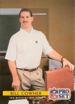 1992 Pro Set FACT Mobil #306 Bill Cowher Front
