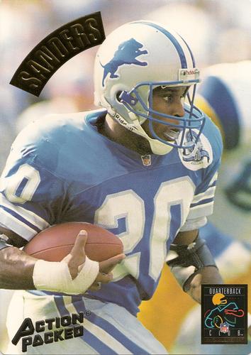 1994 Action Packed - Mammoth 7x10 #MM3 Barry Sanders Front