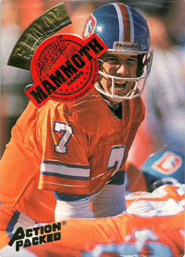 1994 Action Packed - Mammoth 7x10 #MM6 John Elway Front