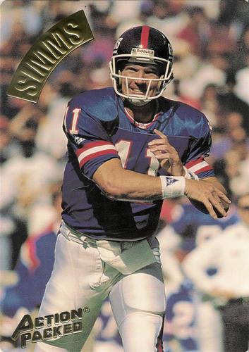 1994 Action Packed - Mammoth 7x10 #MM22 Phil Simms Front