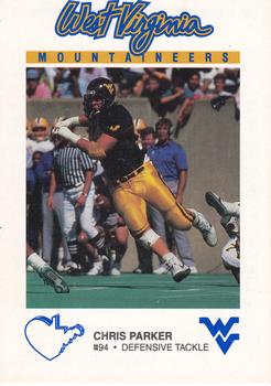 1988 West Virginia Mountaineers #13 Chris Parker Front