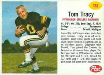 1962 Post Cereal #133 Tom Tracy Front