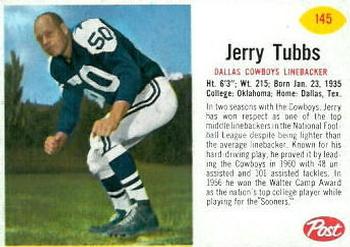 1962 Post Cereal #145 Jerry Tubbs Front