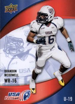 2013 Upper Deck USA Football #11 Brandon McDowell Front