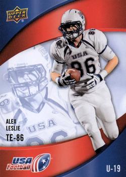 2013 Upper Deck USA Football #12 Alex Leslie Front