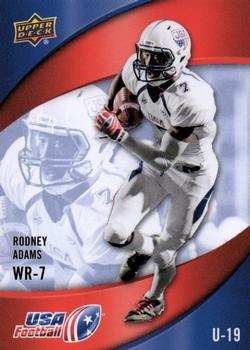 2013 Upper Deck USA Football #15 Rodney Adams Front