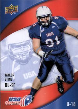 2013 Upper Deck USA Football #20 Taylor Stine Front