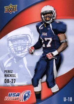 2013 Upper Deck USA Football #23 Perez Mackell Front