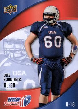 2013 Upper Deck USA Football #27 Luke Schultheiss Front