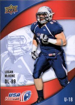 2013 Upper Deck USA Football #28 Logan McHone Front