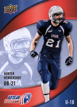 2013 Upper Deck USA Football #38 Hunter Hendershot Front
