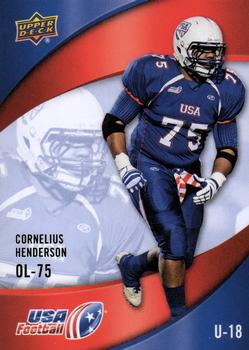 2013 Upper Deck USA Football #45 Cornelius Henderson Front