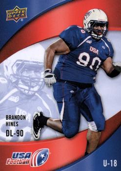 2013 Upper Deck USA Football #47 Brandon Hines Front