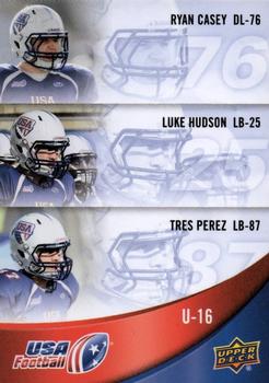 2013 Upper Deck USA Football #55 Anthony Hines III / Dylan McDonald / Jack McKenna Front