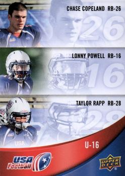 2013 Upper Deck USA Football #61 Chase Copeland / Lonny Powell / Taylor Rapp Front