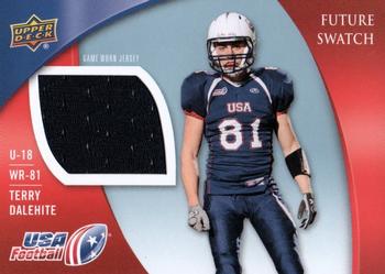 2013 Upper Deck USA Football #99 Terry Dalehite Front