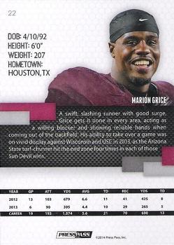 2014 Press Pass #22 Marion Grice Back