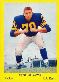 1960 Bell Brand Los Angeles Rams #2 Gene Selawski Front