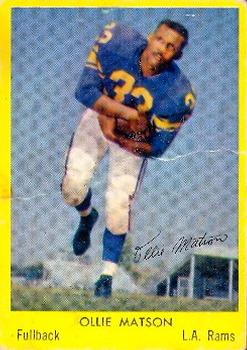 1960 Bell Brand Los Angeles Rams #10 Ollie Matson Front