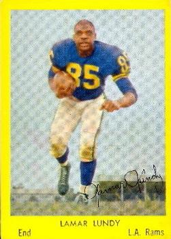 1960 Bell Brand Los Angeles Rams #14 Lamar Lundy Front